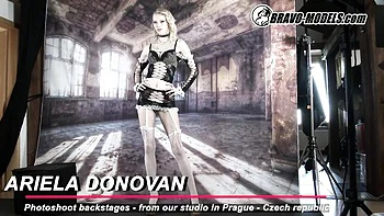 Stockings action with marvelous Ariela Donovan and Ariela from Bravo Models videos