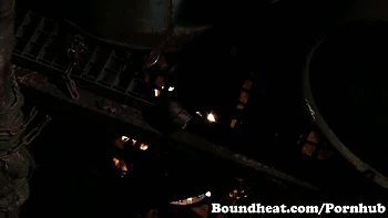 Fine-looking girl at bondage movie videos