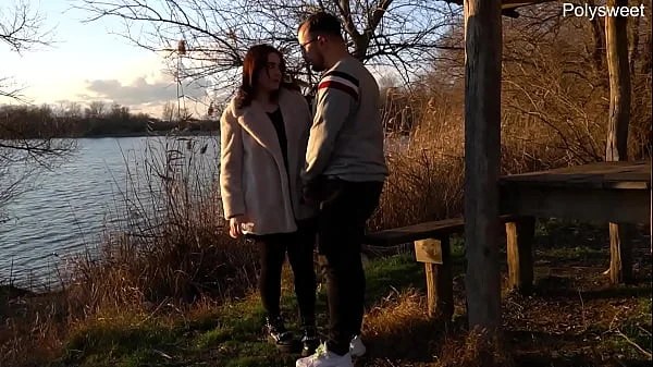 Public blowjob and pegging near the lake videos
