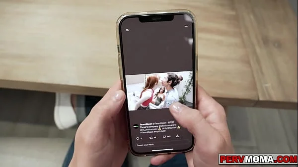 Stepmom Audrey Madison shocked when she takes of her blindold videos