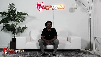 Balls licking video with fascinating Frecklemonade from xxxtryout videos