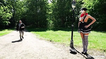 Cover-girl Yasmina Khan and Frances Bentley's doggystyle action videos