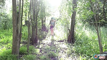 Outdoor dirt with funny Zariah Aura from Grooby Girls videos