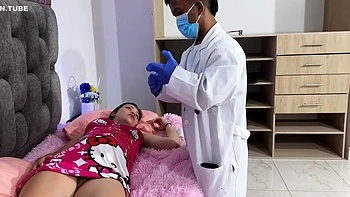 I Call My Little Gynecologist To See How My Pregnancy Process Is Going, The Very Horny One Ends Up Putting His Huge Cock In My Pussy videos