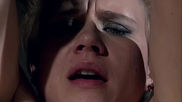 Gorgeous young blond strictly bound. Her Master has decided, to make her his personal sex slave. He is whipping her cunt, with his hrse whipp, then hes choice is to fuck her hairy cunt hard. videos