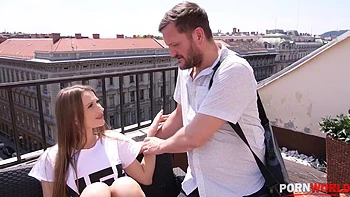 Watch petite teen babe Stella Flex spread her endless legs for thick dick GP906 videos