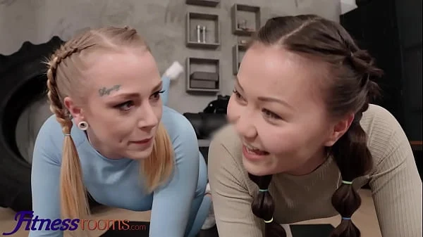 Fitness Rooms Wild threesome with horny petite Asian Luna Truelove and Dutch blonde Chrystal Sinn videos