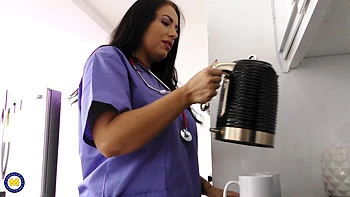 Hot Old And Young Lesbian Sex Between Coworkers Ella Roxx And Blonde Gabie videos