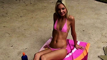 Franziska Facella - Pink Bikini Matches Pink Pussy videos