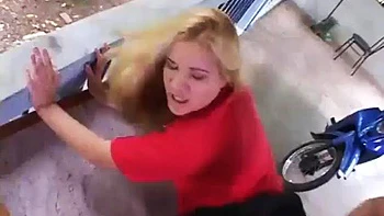 Hot blonde with big ass moaning and enjoying giving pussy and spit: Blowjob, Doggy  Cowgirl Porn videos