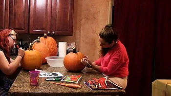 Red & Adriana: Carving Pumpkins videos