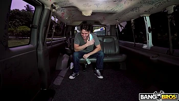 Hot Ebony Hops on the Bus videos