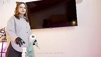 Busty dark-haired hottie Deepthroat enormous melons jizz on tits, hard-core porn! videos