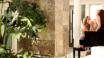 Busty Piano Sessions - Two Voluptuous Lesbians With Big Tits videos