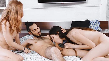 Two cute girls Li In and Camille are having fun together videos