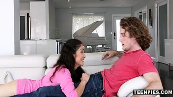 Slender Teen 18+ Wench With Wonderful Natural Rack Gets Creampied By A Dorky Dude videos