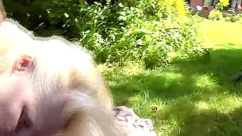 Black Rise Fucks English Granny In The Garden videos