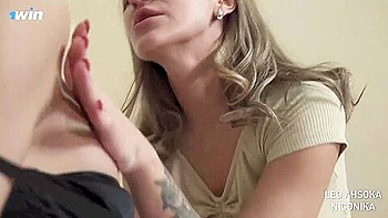 Sexy woman with weenie in her cheek seduced honor student classmate - top pornstars! videos