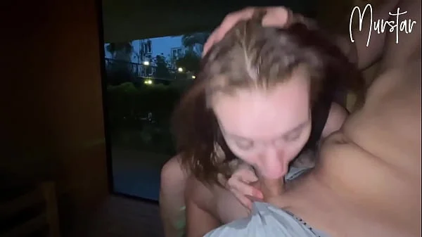 Risky blowjob in hotel sauna.. I suck STRANGER videos