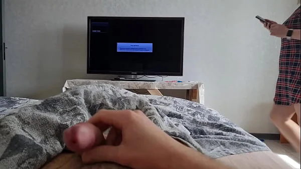 Step-sister came into my room, I'm jerking off a dick, she noticed it and wants to see how I cum videos