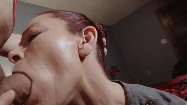 Face fuck my step bro's dirty whore of a step mother.  He owes me money, and I do it to her because I can videos