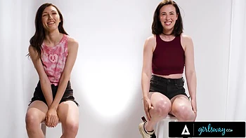 Petite Brunette Maya Woulfe Has Passionate Real Sex With The Gorgeous Casey Calvert videos