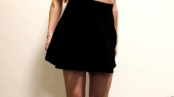 No Panties Under My Skirt - Amateur Teen Webcam Solo videos
