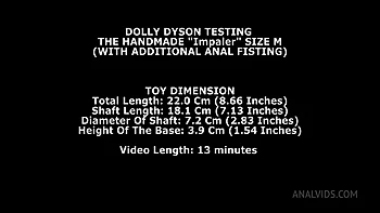 Dolly Dyson Testing The Handmade Impaler Size M (With Additional videos
