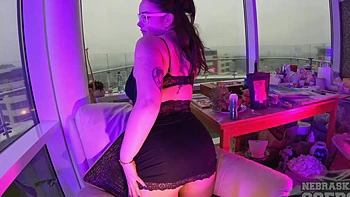 Latvian babe Vanessa Klein with big natural tits masturbating solo videos