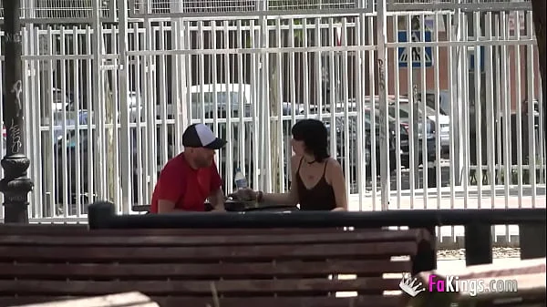 Hairy-pussied teen picked up in the street to fuck a much-older dude videos