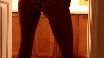 Nice amateur ass in black and white panties videos