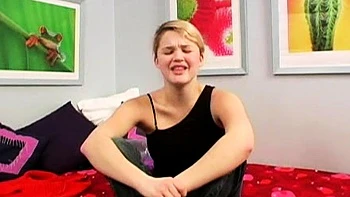 Curly Blonde Teen Records Solo Dildo Masturbation More at videos