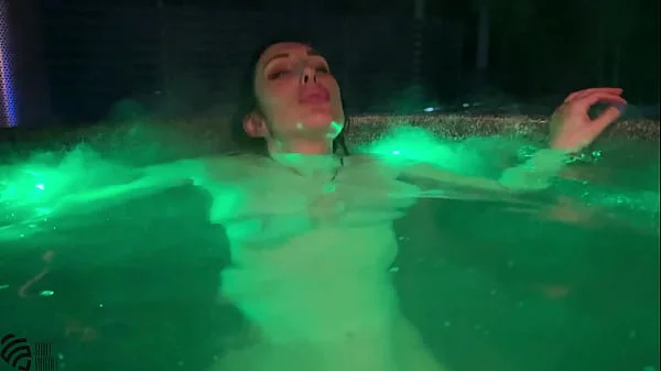 Hot MILF cums in a hot tub videos