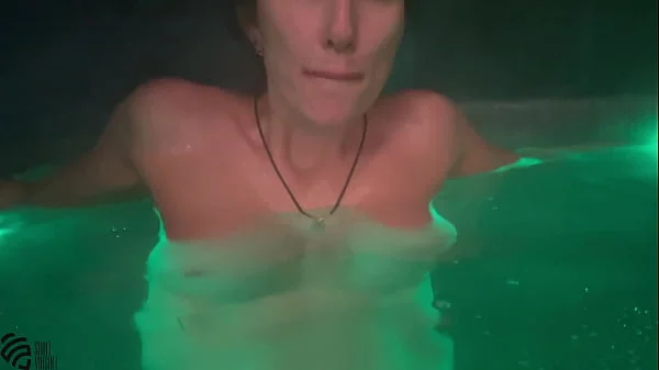 Hot MILF cums in a hot tub videos