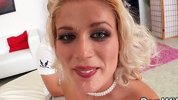 Blonde Housewife Katy Clark Fucks Right in Front of Hubby videos