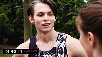 Spooning porn with cheerful Sata Jones from Dorcel Club videos