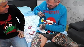 Maddy Black's Anal Squirting Taboo Threesome on Christmas Eve videos