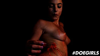 Sexy brunette in intimate solo scene videos