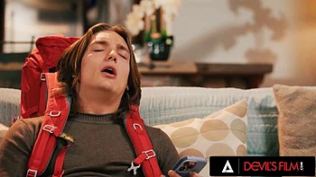 DEVILS FILM - Busty Stepmom Gets Horny While Catching Her Stepson Jerking And Finishes Him Off: Porn videos