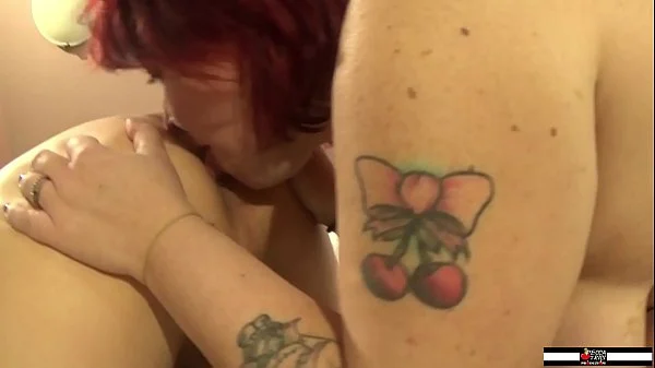 Horny busty redhead mature does her first porn casting videos