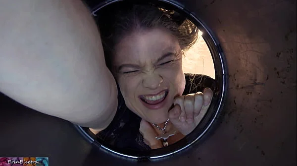 Stepmom stuck in the garbage can needs sex to get free videos