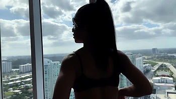 Masked Latina in Sexy Black Lingerie videos