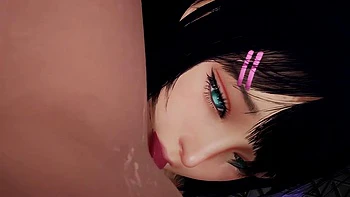 Close up facesitting : 3D Hentai videos