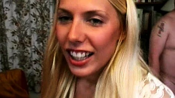 Slutty amateurs sucking cocks in group sex party videos