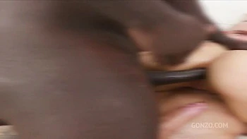 Braces Babe Alicia Trece Swallows After 5 on 1 Interracial DP videos