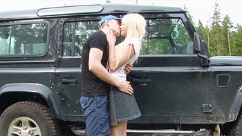 Blonde babe Olivia Devine gets fucked in the forest doggystyle videos