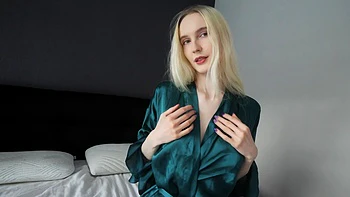 A couple has a gentle sex session with their blonde babe, showcasing passionate intimacy. videos