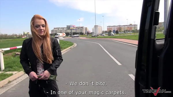 Horny blondie get hard dick and cum on tits in the car videos