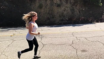 Blonde Creampie'd By Personal Trainer Outdoors videos