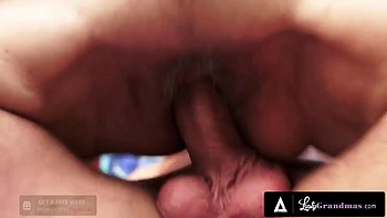 Horny Gilf Fucks With A Stud Who Drills Her Old Pussy videos